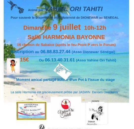 Stage de danse pour l’association Dionewar le 9 juillet